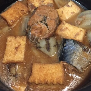 調味料不要  鯖味噌煮缶とごぼうの煮物